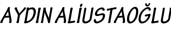 AYDIN ALİUSTAOĞLU